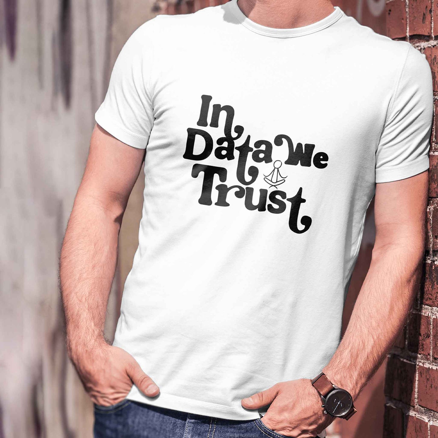 In Data We Trust - Black - Unisex Jersey Short Sleeve Tee