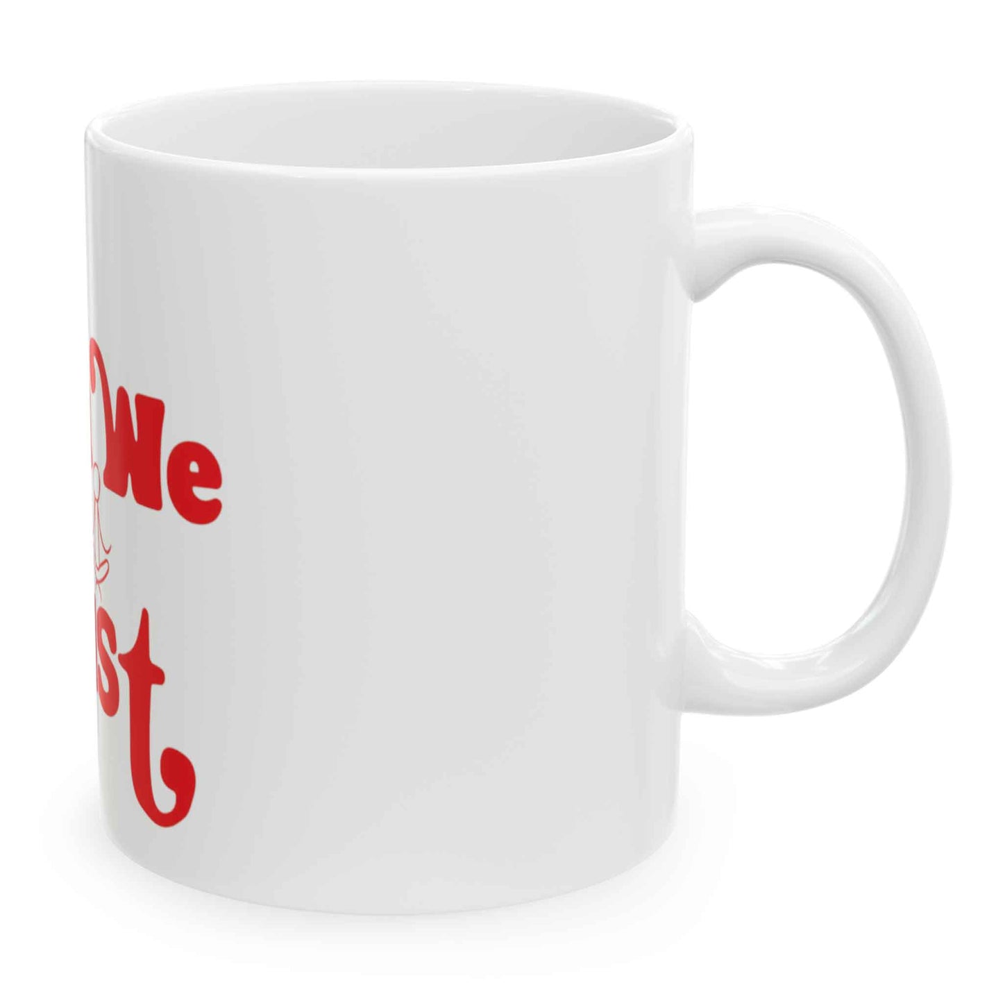 In Data We Trust - Red - Ceramic Mug, 11oz