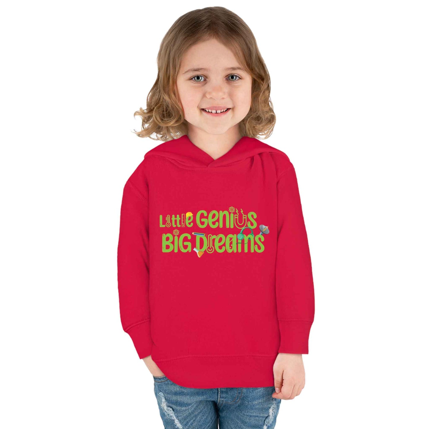 Little Genius Big Dreams - Toddler Pullover Fleece Hoodie