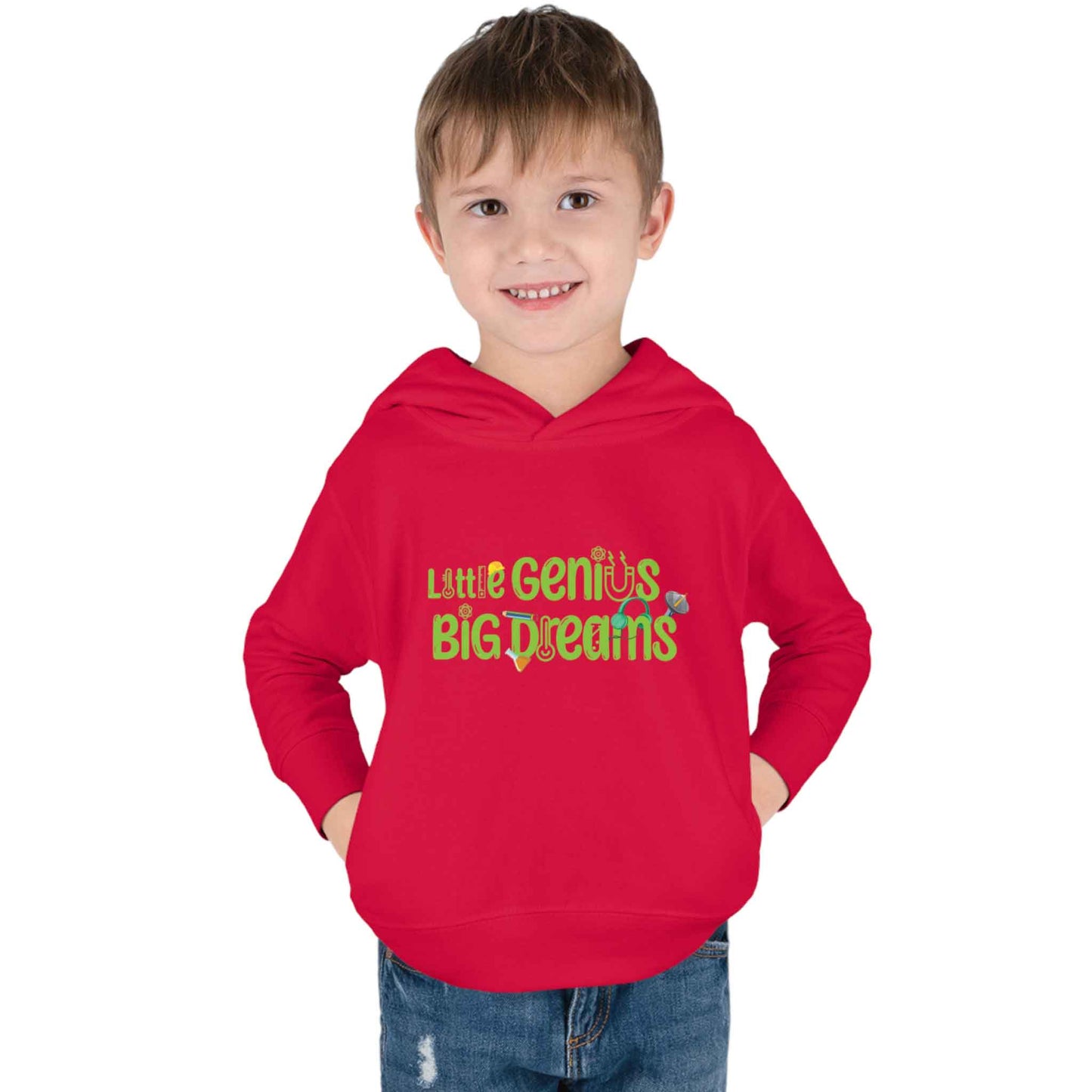 Little Genius Big Dreams - Toddler Pullover Fleece Hoodie