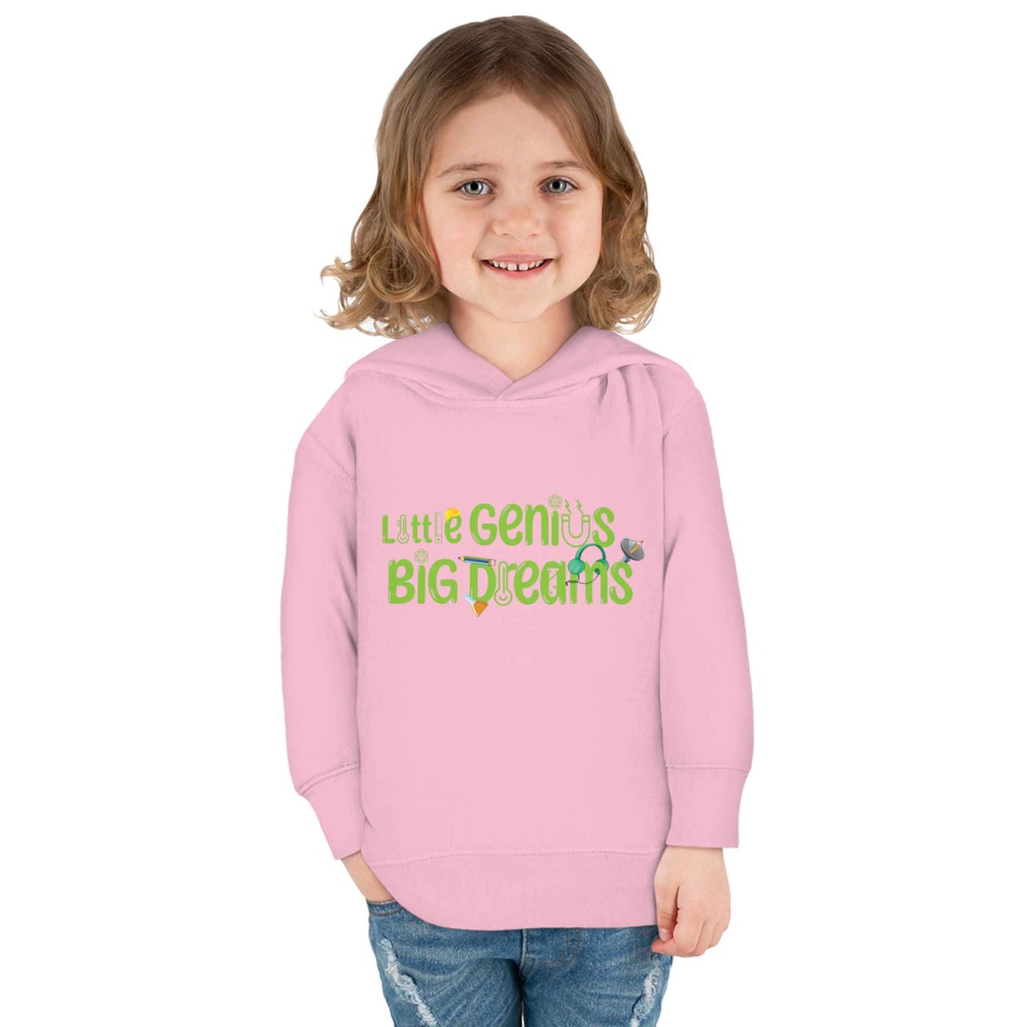 Little Genius Big Dreams - Toddler Pullover Fleece Hoodie