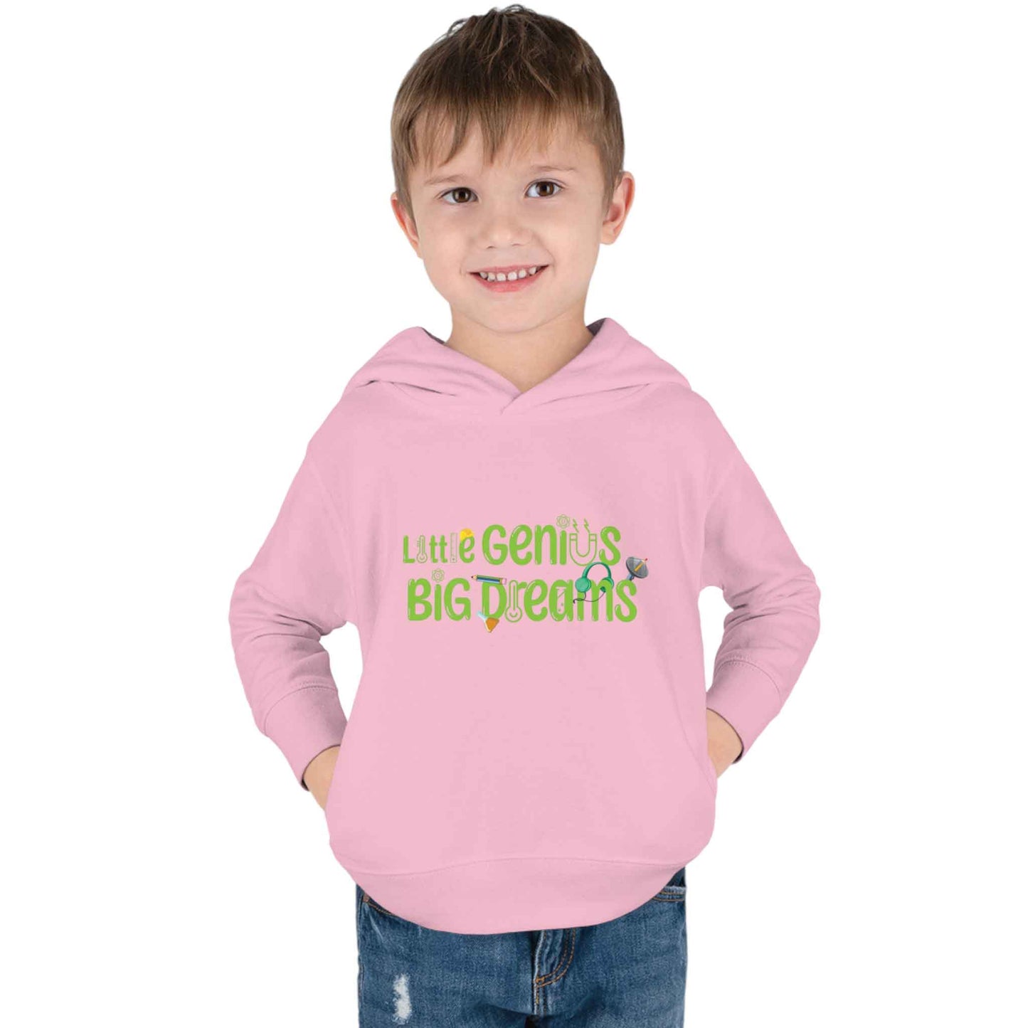 Little Genius Big Dreams - Toddler Pullover Fleece Hoodie