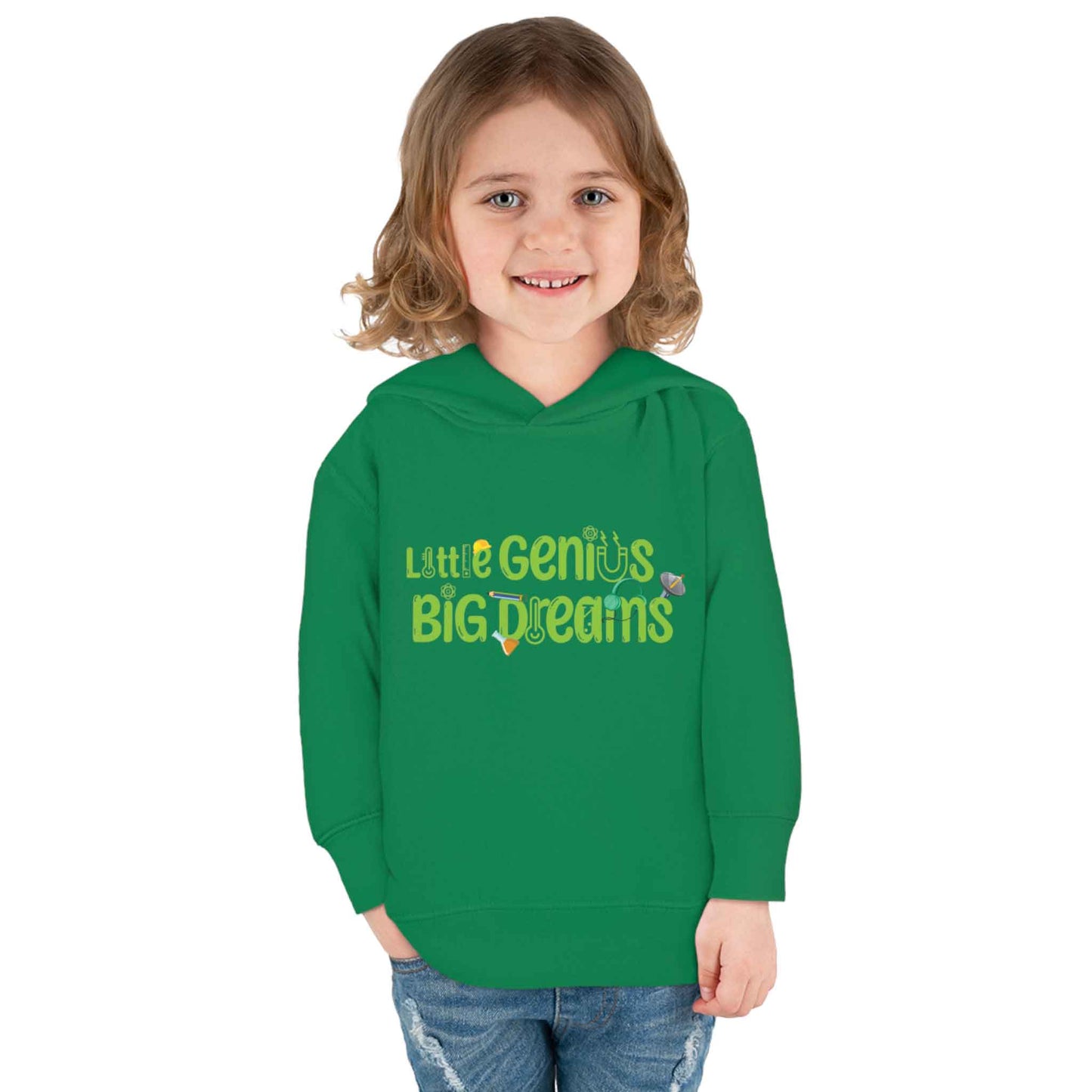 Little Genius Big Dreams - Toddler Pullover Fleece Hoodie