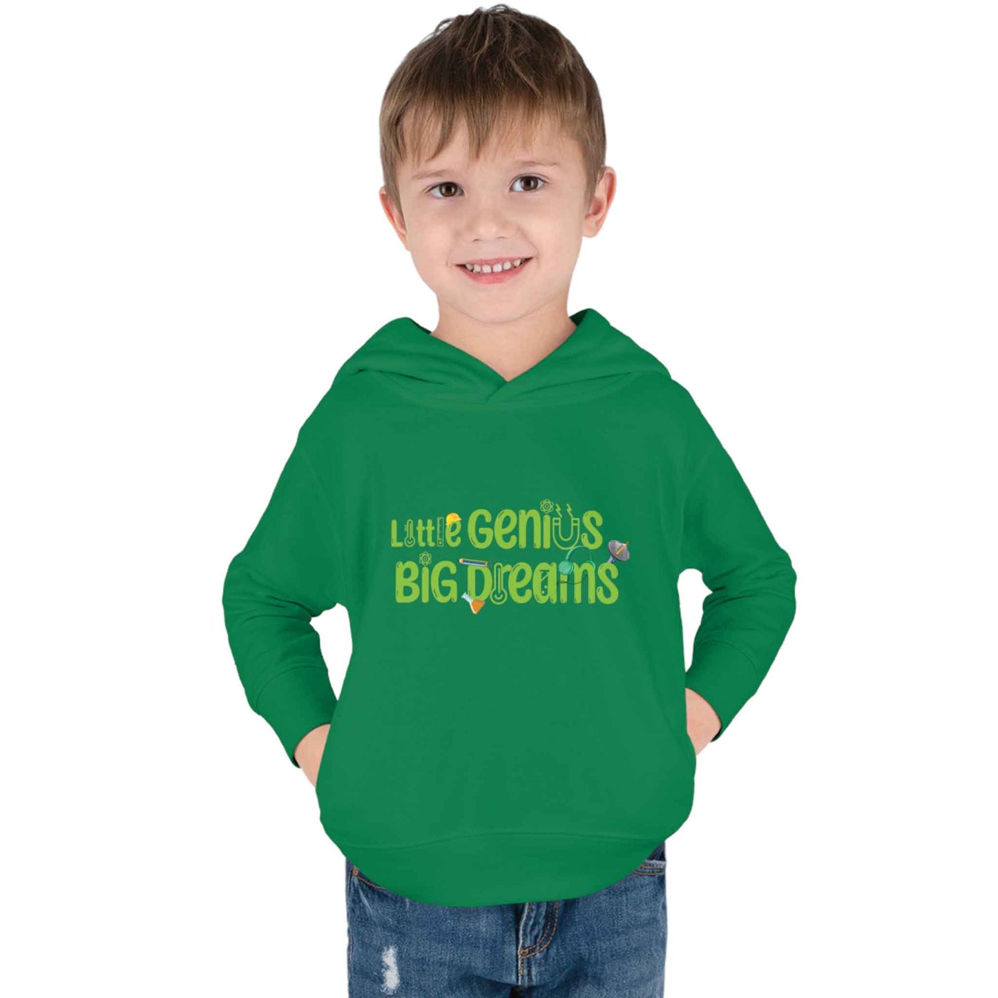 Little Genius Big Dreams - Toddler Pullover Fleece Hoodie