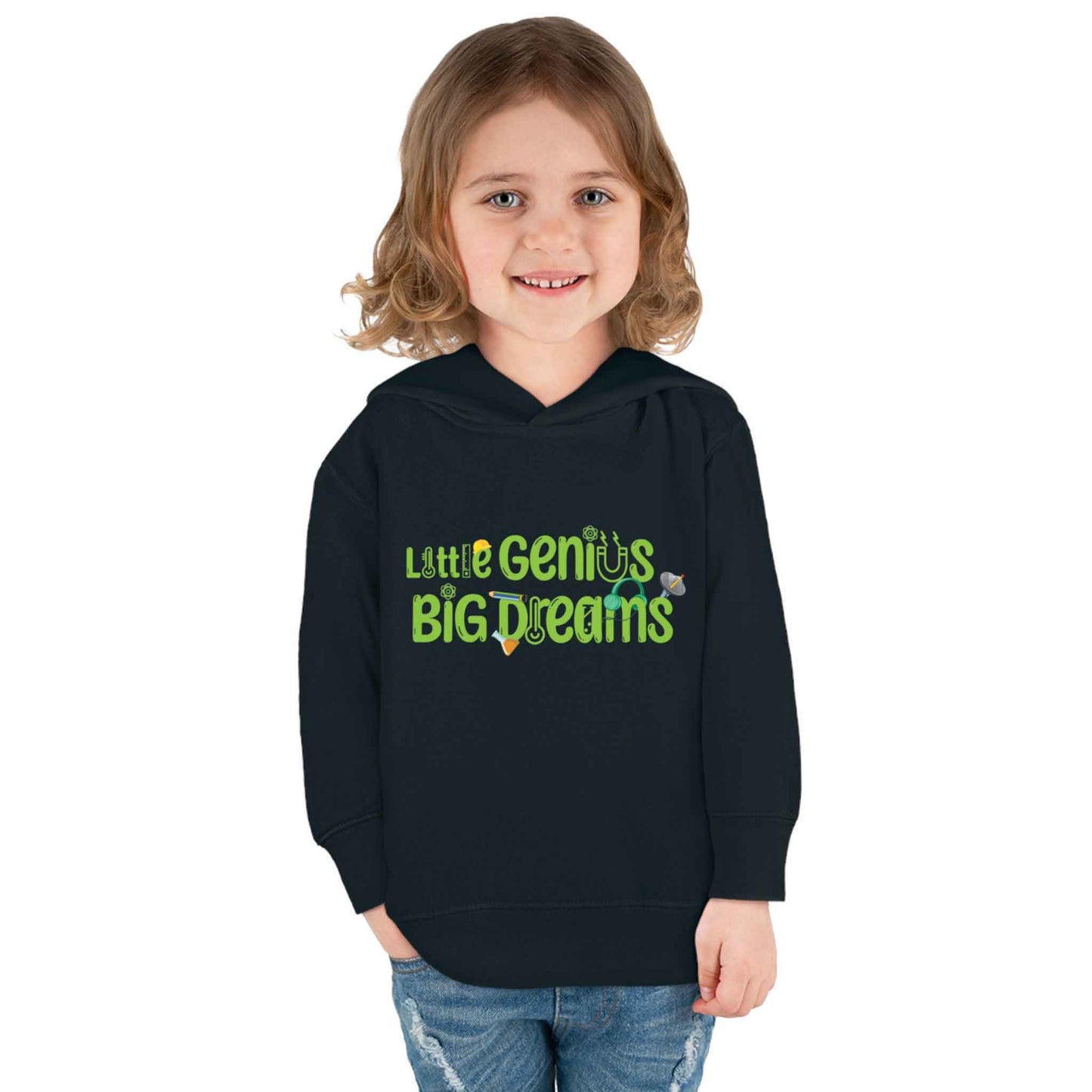 Little Genius Big Dreams - Toddler Pullover Fleece Hoodie