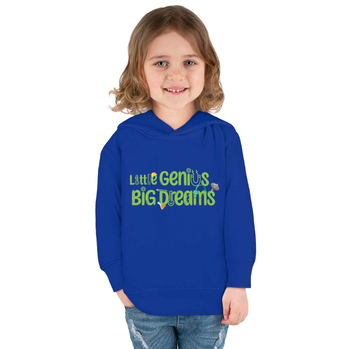 Little Genius Big Dreams - Toddler Pullover Fleece Hoodie