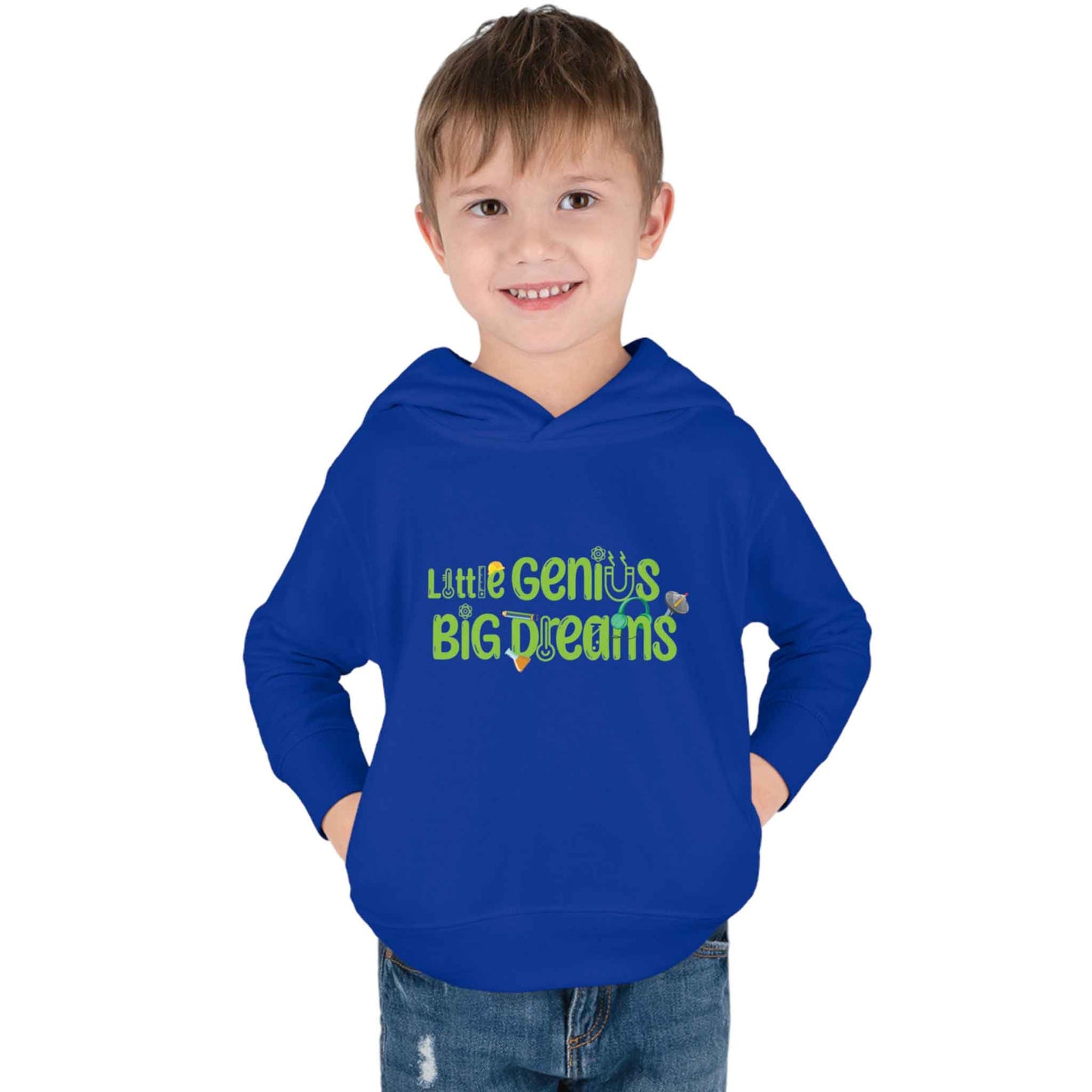 Little Genius Big Dreams - Toddler Pullover Fleece Hoodie