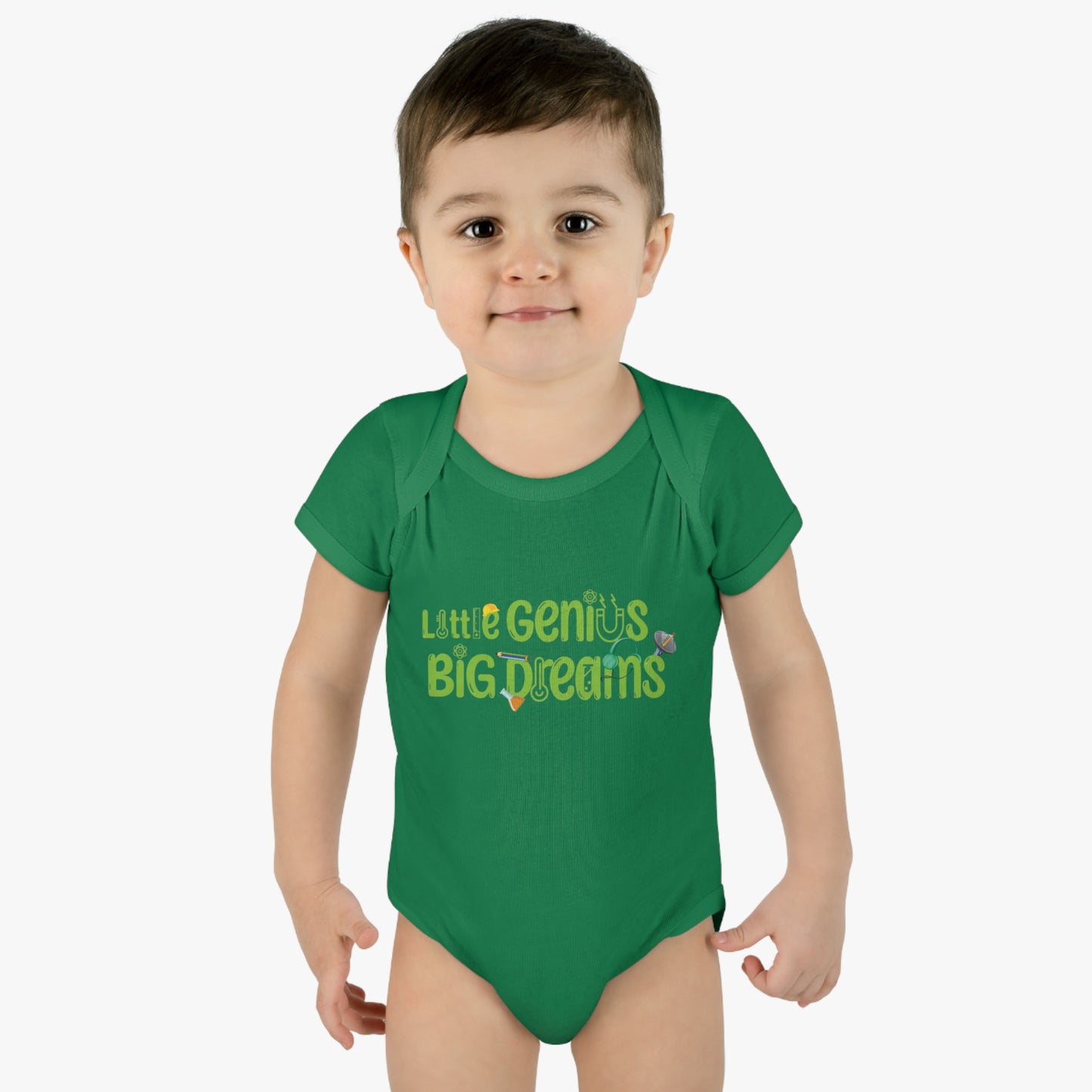 Little Genius Big Dreams - Infant Baby Rib Bodysuit
